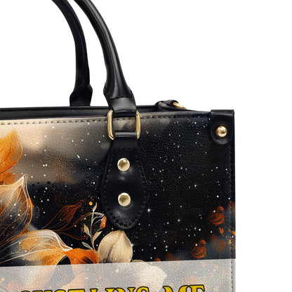 The Lord Sustains Me - Personalized Leather Handbag GMJSLB200014