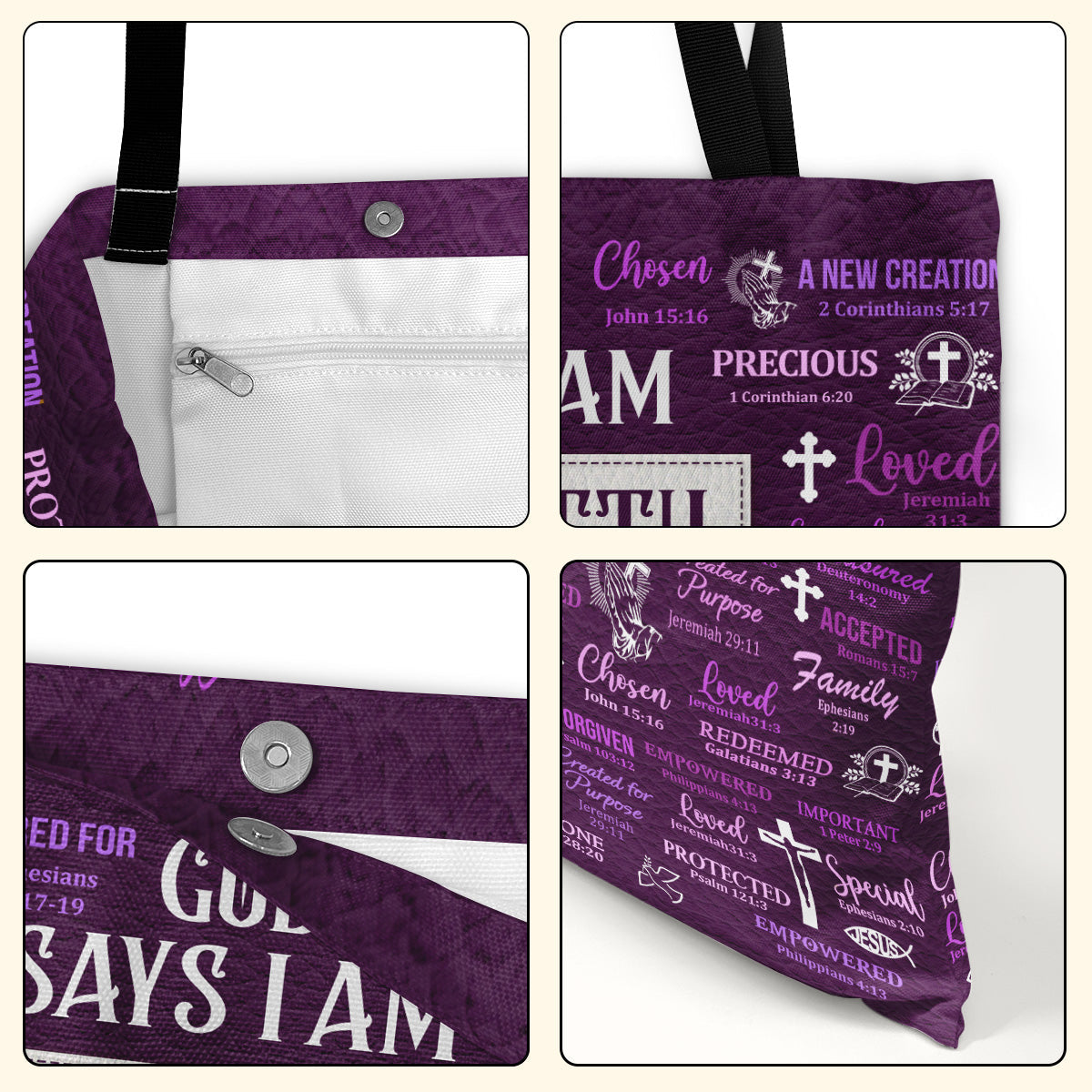 What God Says About You - Personalized Tote Bag for Mom GTTJS10003