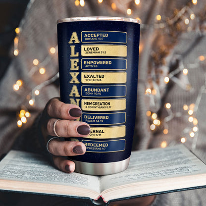 A Man Of God - Personalized Stainless Steel Tumbler