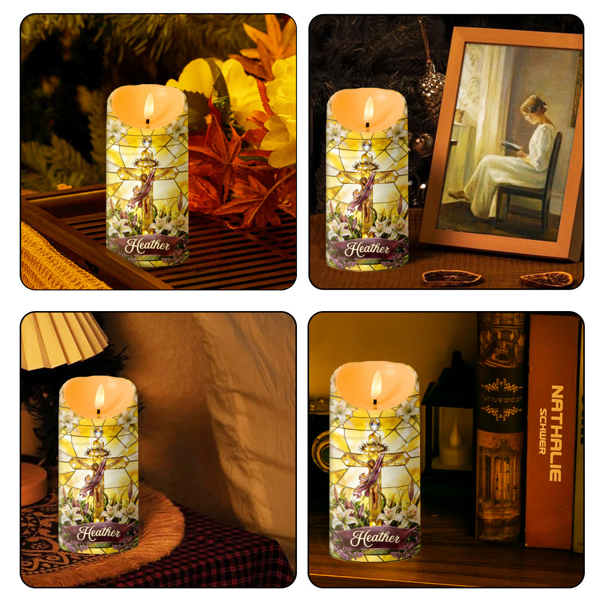 He Is Risen - Personalized Flameless LED Candle