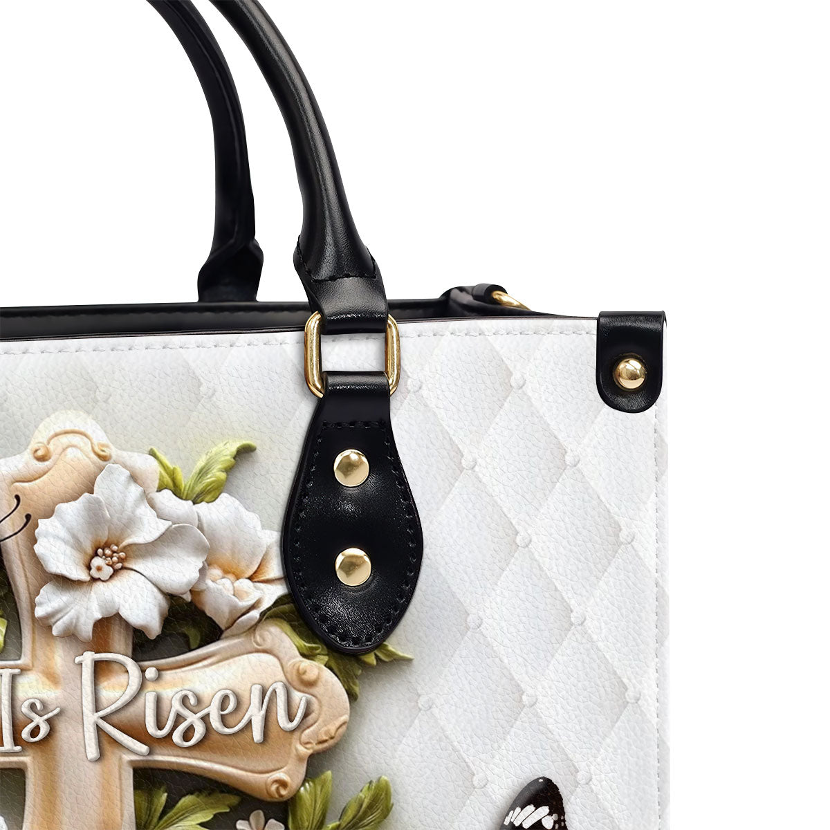He Is Risen - Personalized Leather Handbag GMJSLB200100