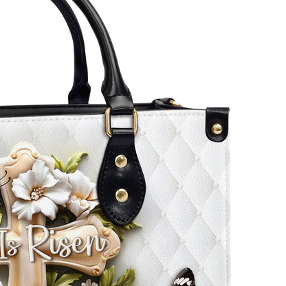 He Is Risen - Personalized Leather Handbag GMJSLB200100