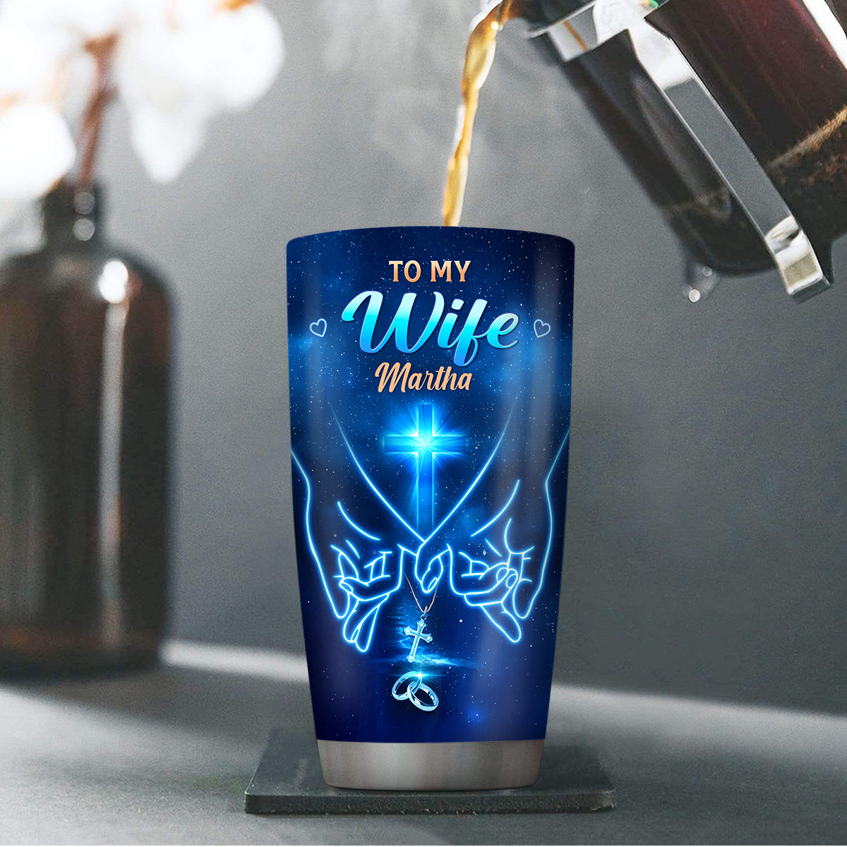 Marrying You Was The Best Decision - Personalized Stainless Steel Tumbler
