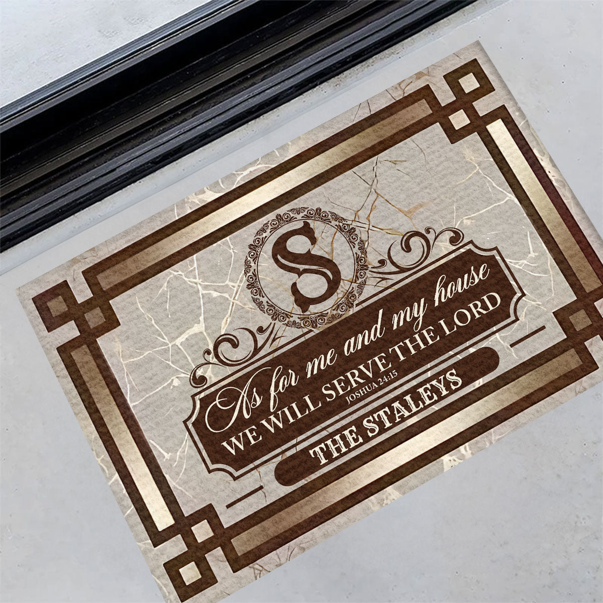 Bible Verse - Personalized Doormat for Home GDMJS10038