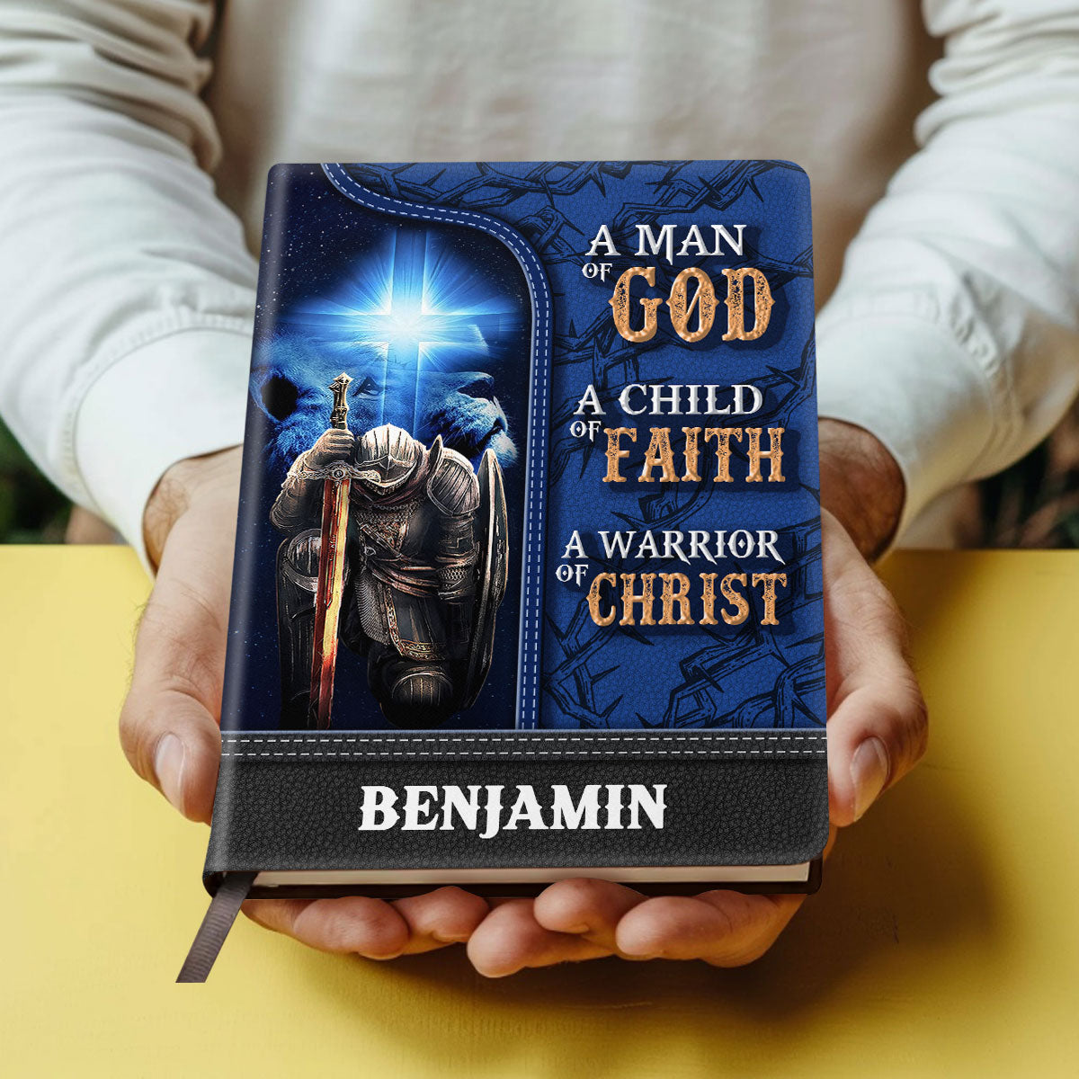 Child Of Faith - Personalized Leather Cover Notebook GMJSNB200070