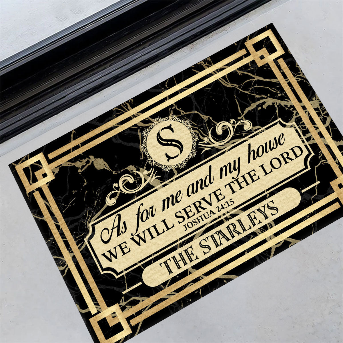 Bible Verse - Personalized Doormat for Christian Home GDMJS10036