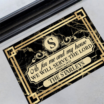 Bible Verse - Personalized Doormat for Christian Home GDMJS10036