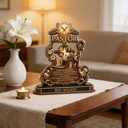 Servant Leader Heart - Personalized Gift for Pastor GAPJS10053