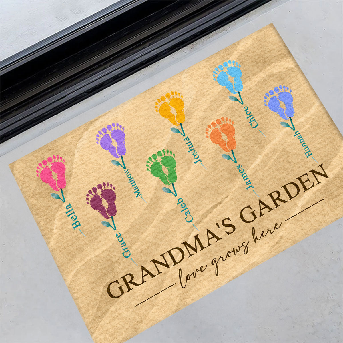 Grandma's Garden - Personalized Doormat GDMJS10100