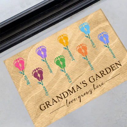 Grandma's Garden - Personalized Doormat GDMJS10100