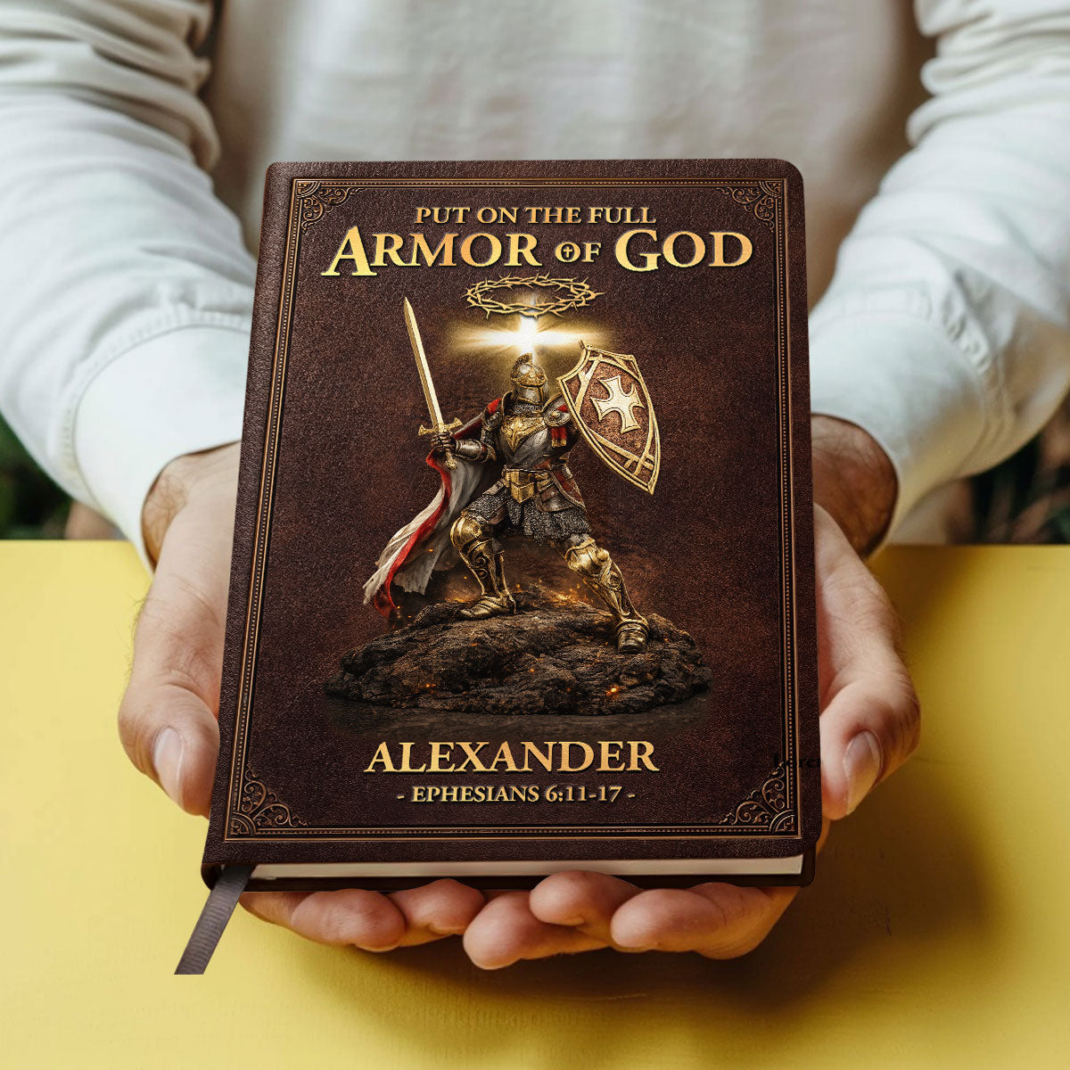 Armor of God - Personalized Leather Cover Notebook GMJSNB200010