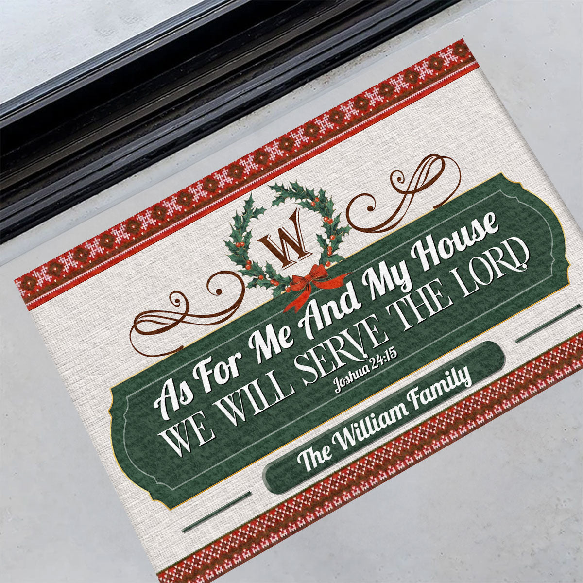 Bible Verse - Personalized Doormat for Home