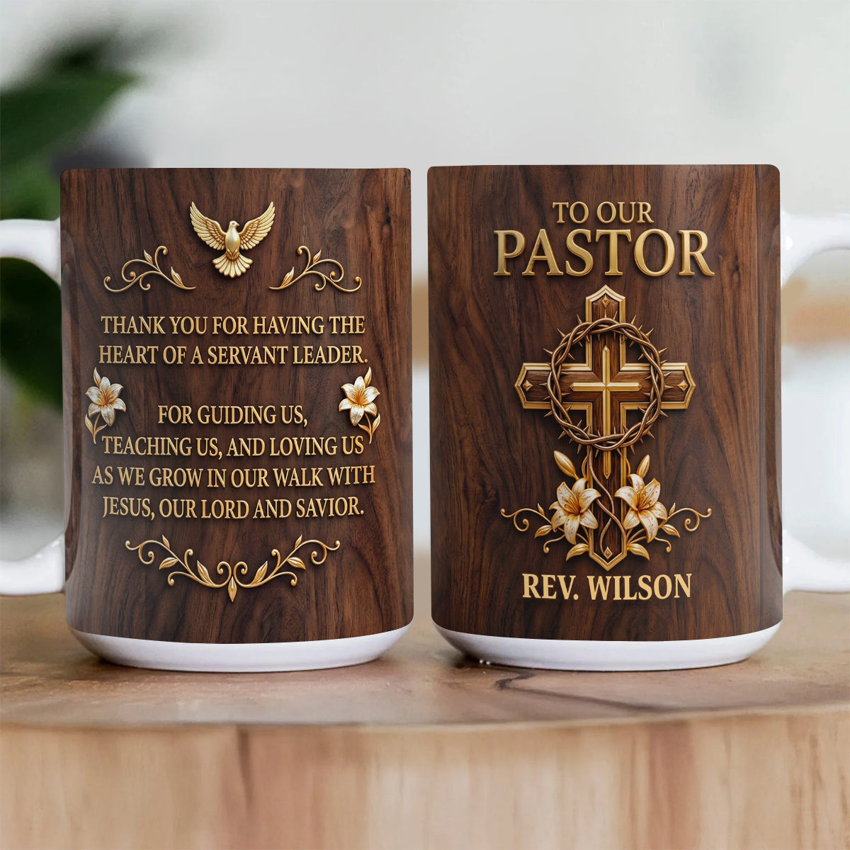 Heart of a Servant Leader - Personalized Coffee Mug