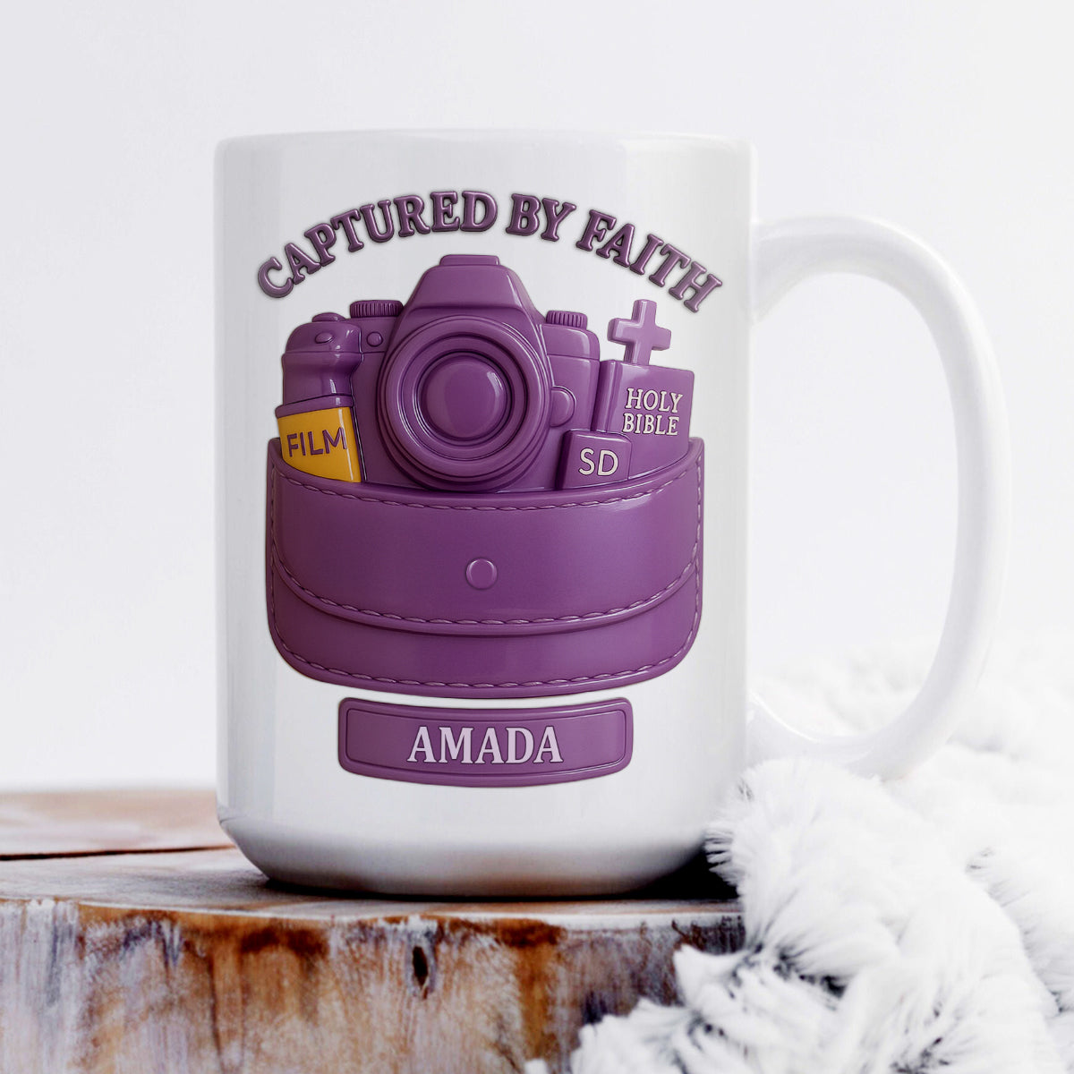 Captured By Faith - Personalized Christian Coffee Mug