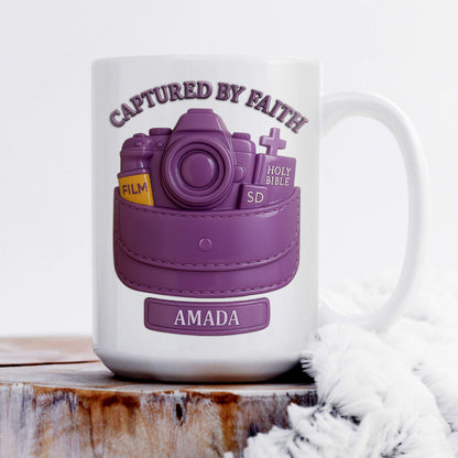 Captured By Faith - Personalized Christian Coffee Mug