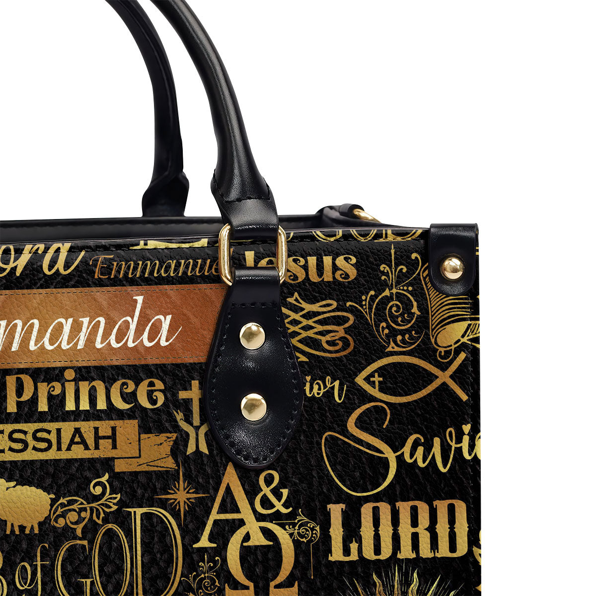 Lamb Of God Design - Personalized Leather Handbag - Christian Faith Accessories GMJSLB200022