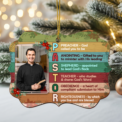Preacher Gift - Personalized Wooden Ornament GOJS10235
