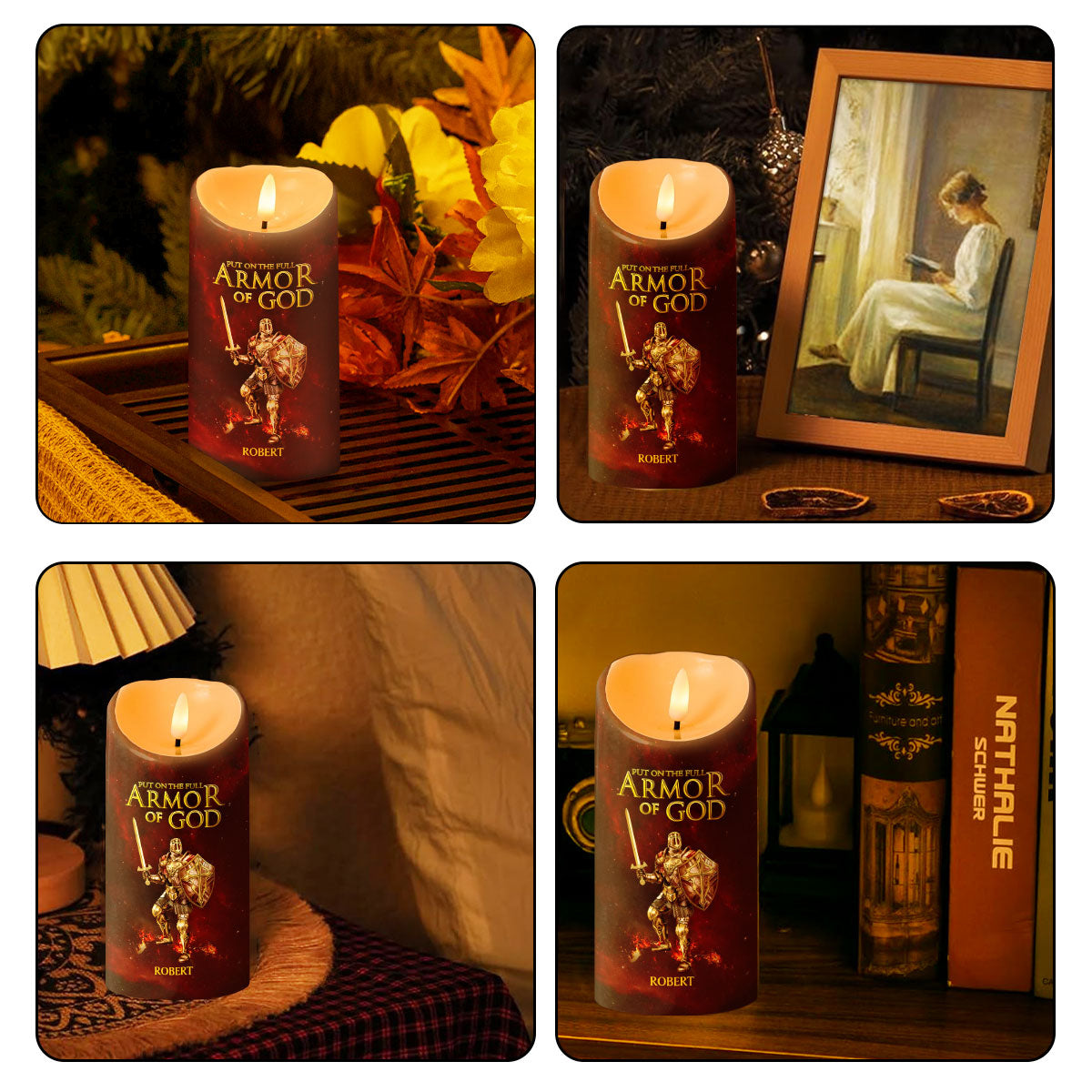 Armor Of God - Personalized Flameless LED Candle