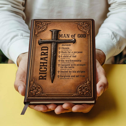 A Child of God - Personalized Leather Notebook GMJSNB200021