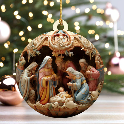 Birth of Christ - Acrylic Ornament GOJS10020