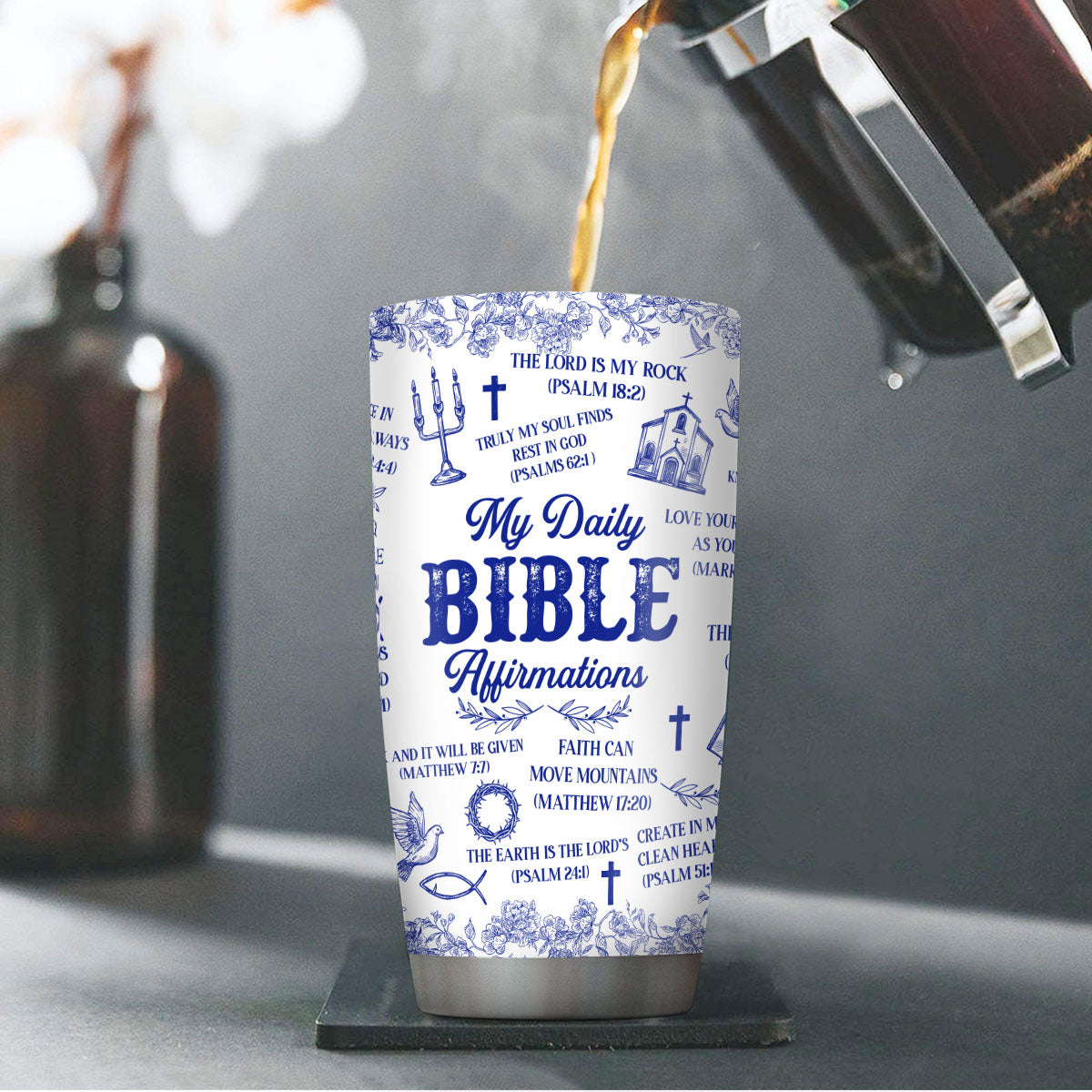 Faith-Inspired - Personalized Stainless Steel Tumbler