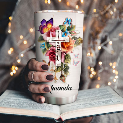 Faith Over Force - Personalized Stainless Steel Tumbler