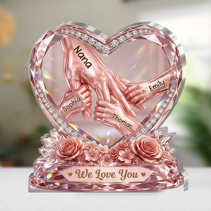 Hold Your Hand Forever - Personalized Acrylic Plaque GAPJS10071