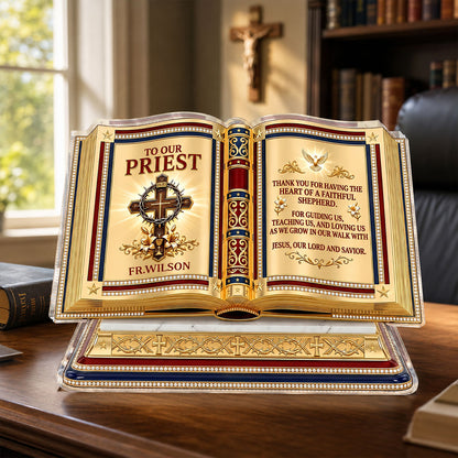 Heart of a Servant Leader - Personalized Acrylic Plaque GAPJS10032