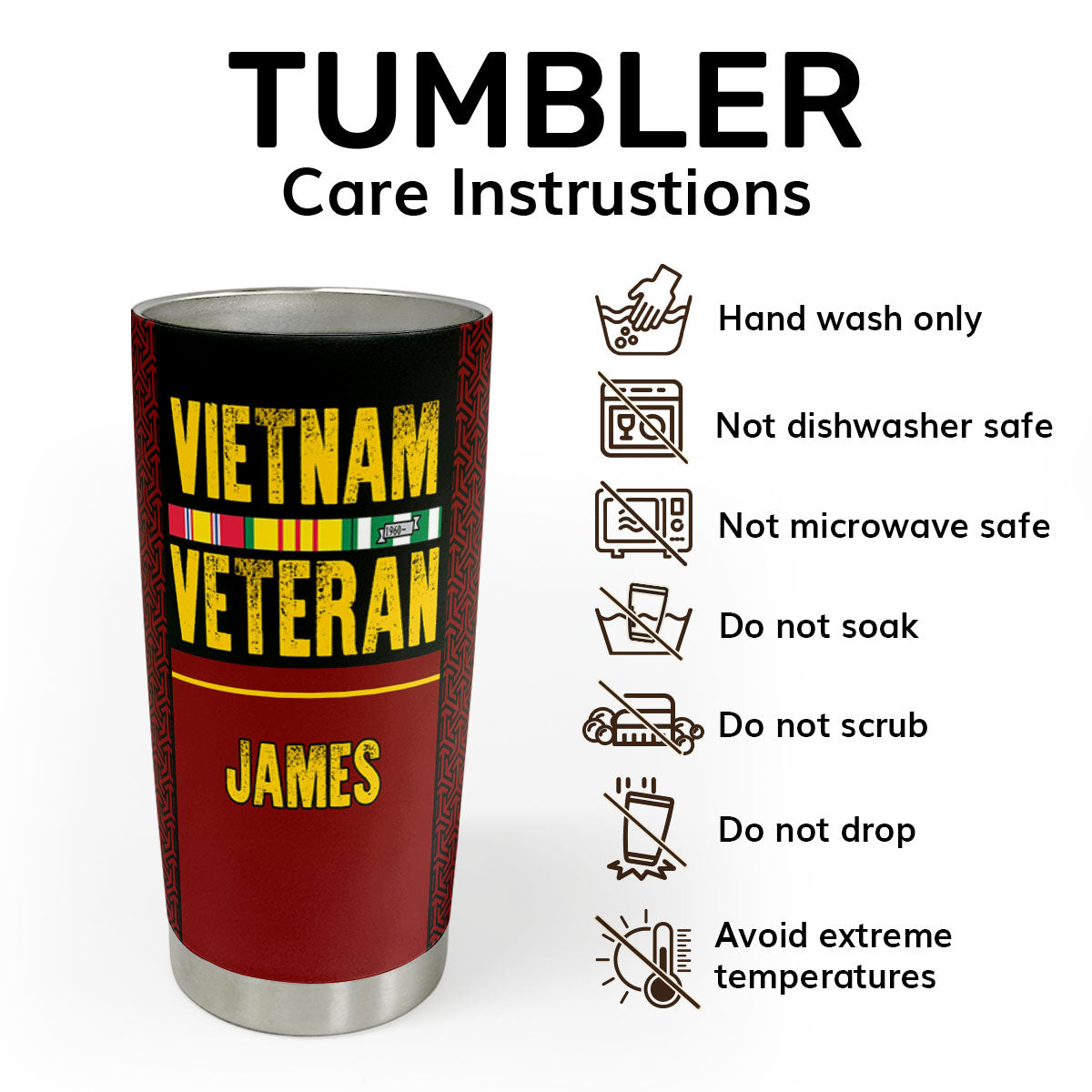 It Cannot Be Inherited - Personalized Military Tumbler