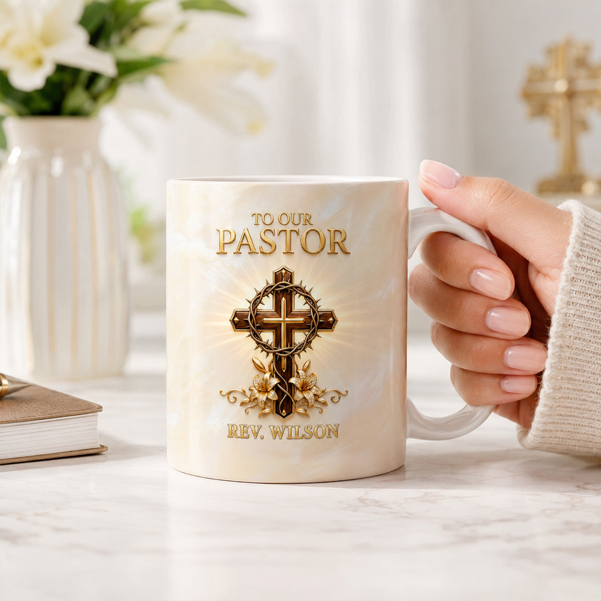 Heart Of A Servant Leader - Personalized Ceramic Coffee Mug