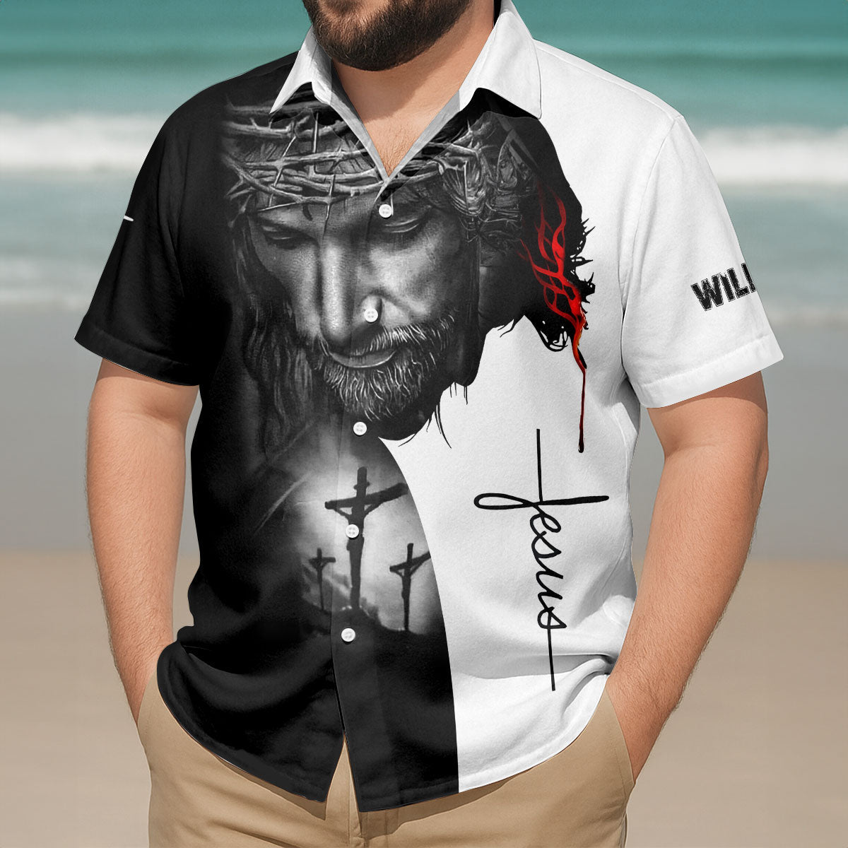 Faith Over Fear - Custom Hawaiian Shirt - Christian Apparel