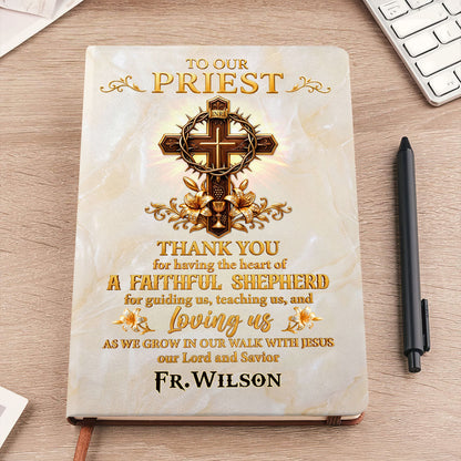 Faithful Shepherd - Personalized Leather Cover Notebook GMJSNB200004