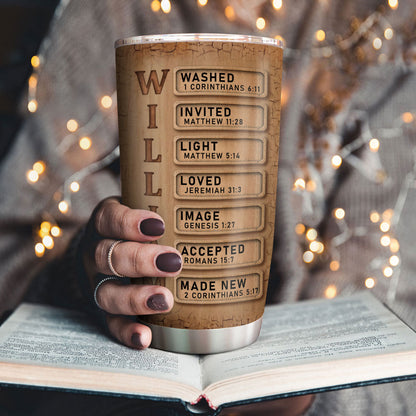 Man Of God - Personalized Stainless Steel Tumbler