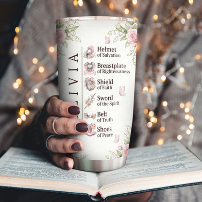 A Woman Of God - Personalized Stainless Steel Tumbler