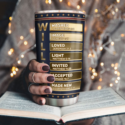Patriotic Christian - Personalized Stainless Steel Tumbler