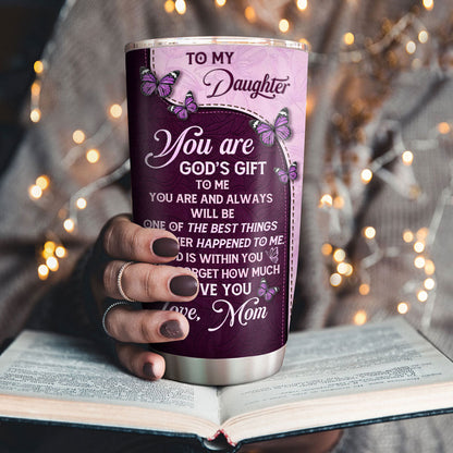 You Are God's Gift To Me - Personalized Stainless Steel Tumbler