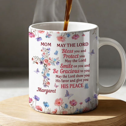 May God Bless You - Personalized Ceramic Coffee Mug