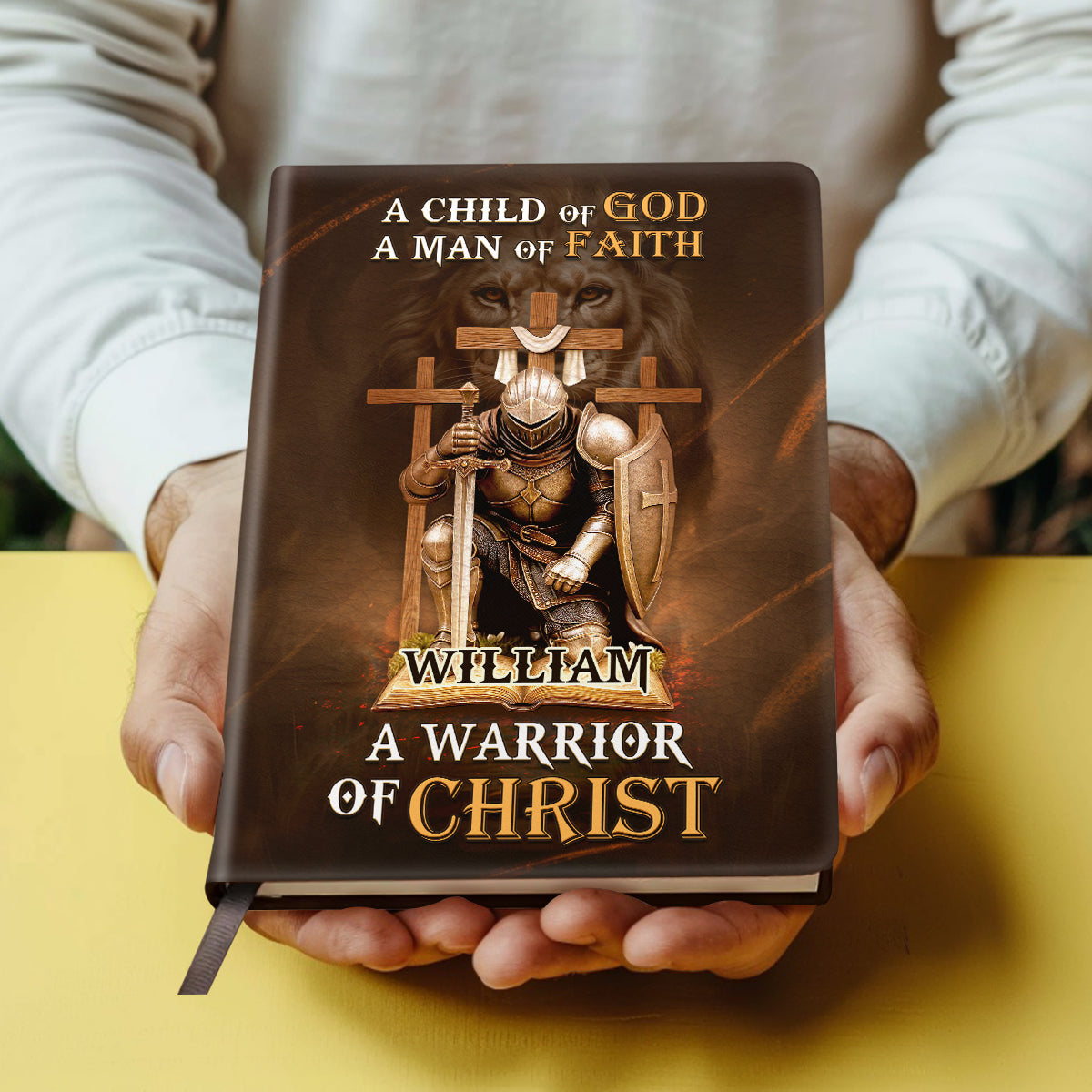 A Child Of God - Personalized Leather Cover Notebook GMJSNB200076