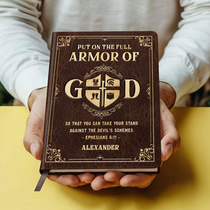 Armor Of God - Personalized Leather Prayer Journal GMJSNB200116
