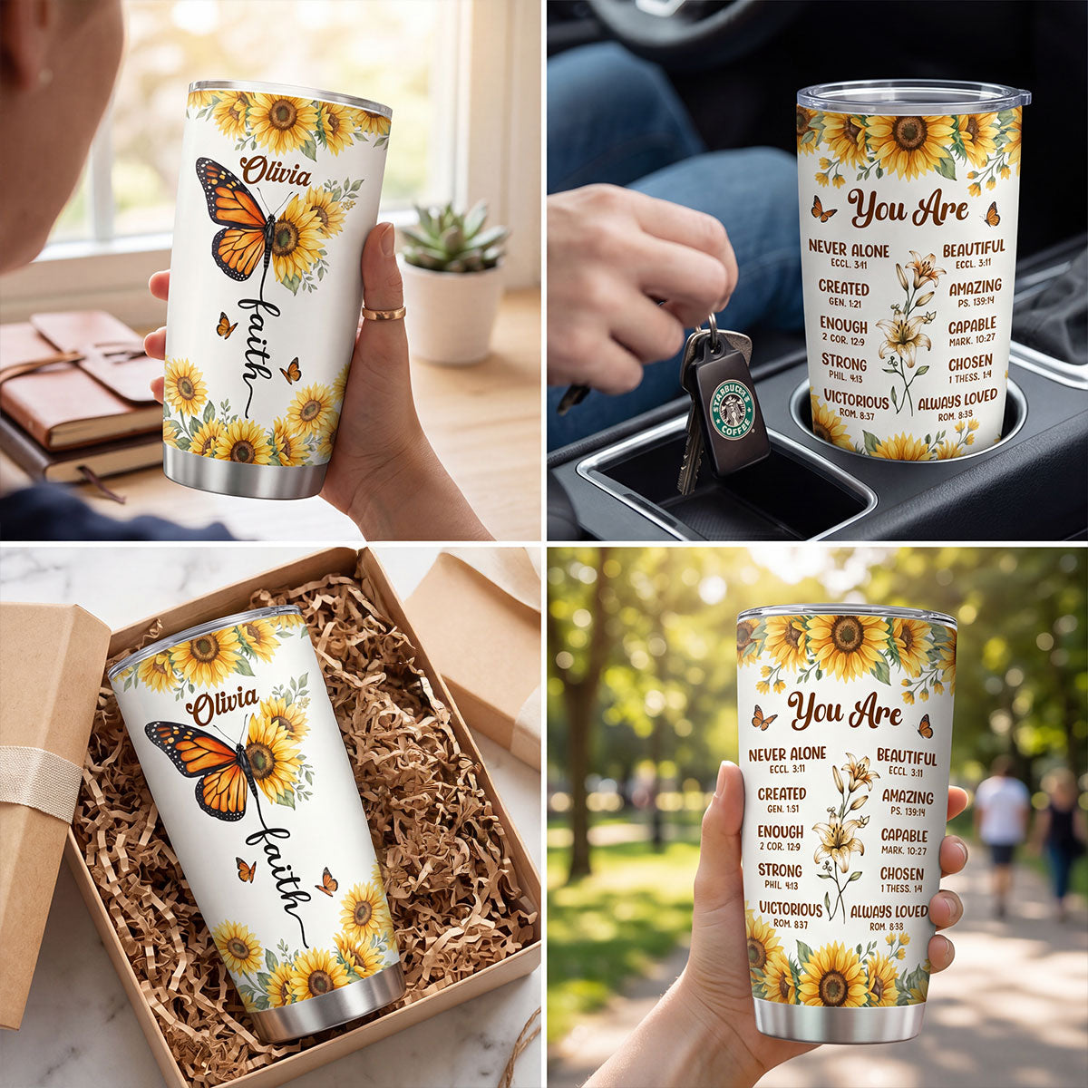 You Are Beautiful - Personalized Stainless Steel Tumbler 20oz