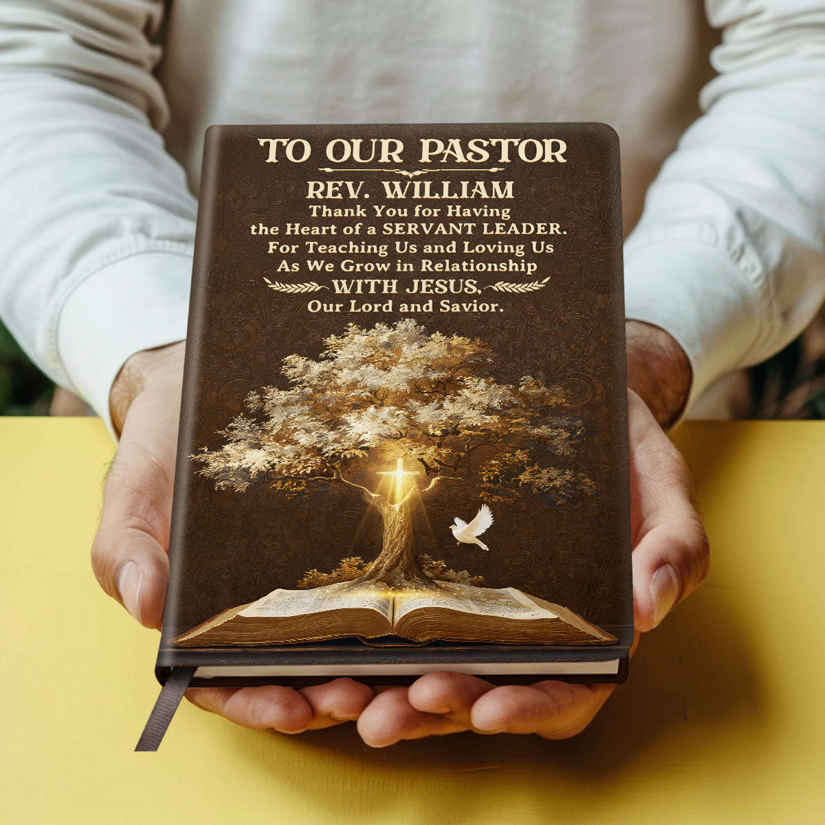 Blessed To Have You - Personalized Leather Cover Notebook GMJSNB200039