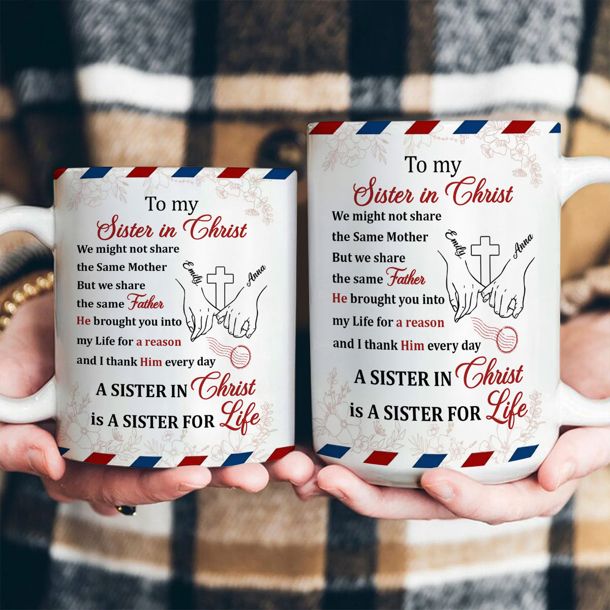 Faith-Inspired Gift for Sister - Personalized Ceramic Coffee Mug