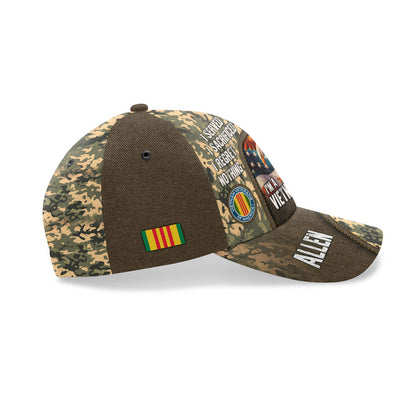 I Served I Sacrificed I Regret Nothing - Custom Name Military Cap