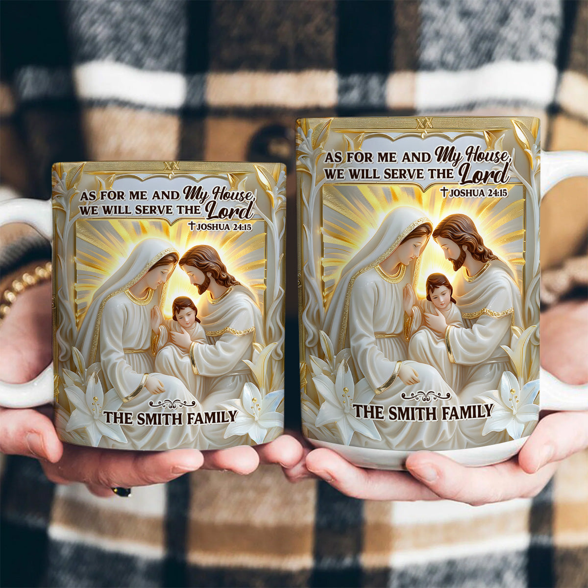 As For Me And My House - Personalized Ceramic Coffee Mug