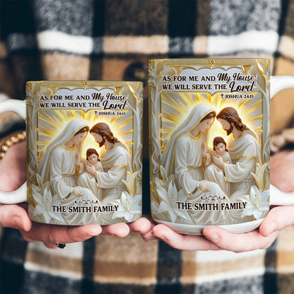 As For Me And My House - Personalized Ceramic Coffee Mug