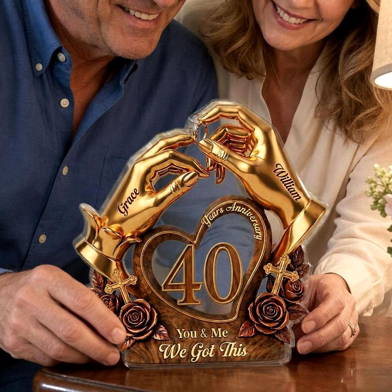 You & Me We Got This - Personalized Acrylic Plaque GAPJS10016