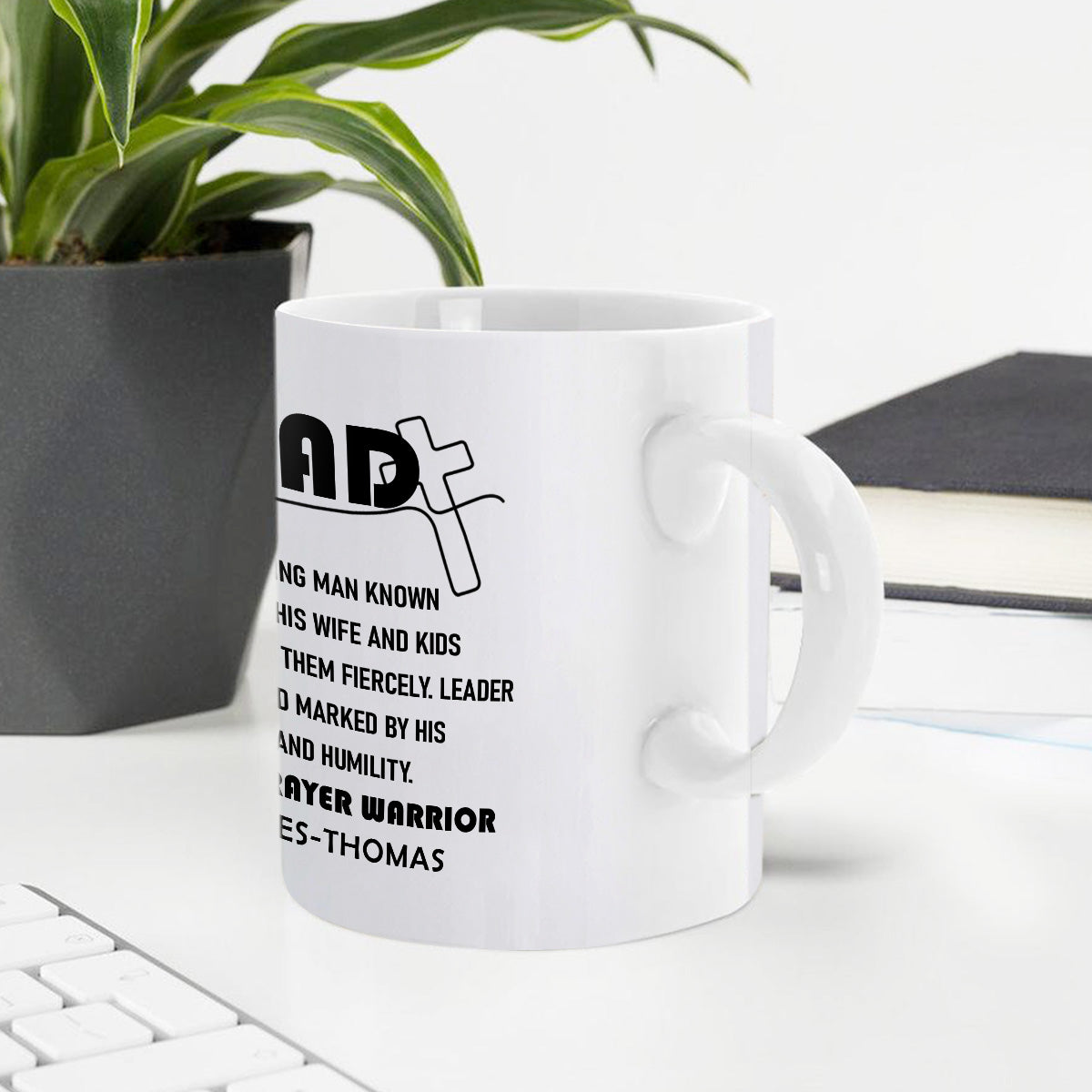 Dad Definition - Personalized White Ceramic Coffee Mug