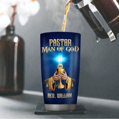 Faith-Inspired Gift for Pastor - Personalized Stainless Steel Tumbler