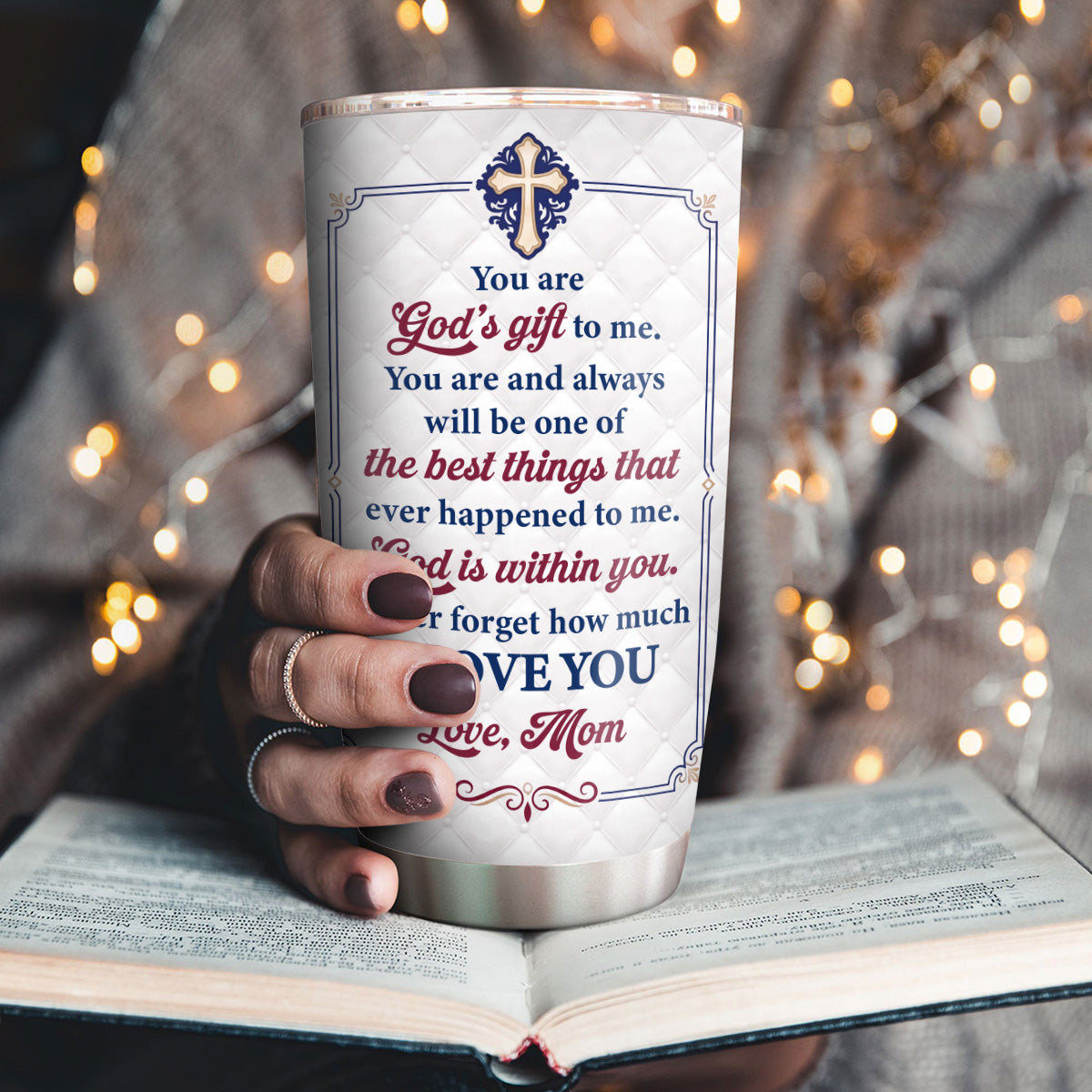 God's Gift To Me - Personalized Stainless Steel Tumbler