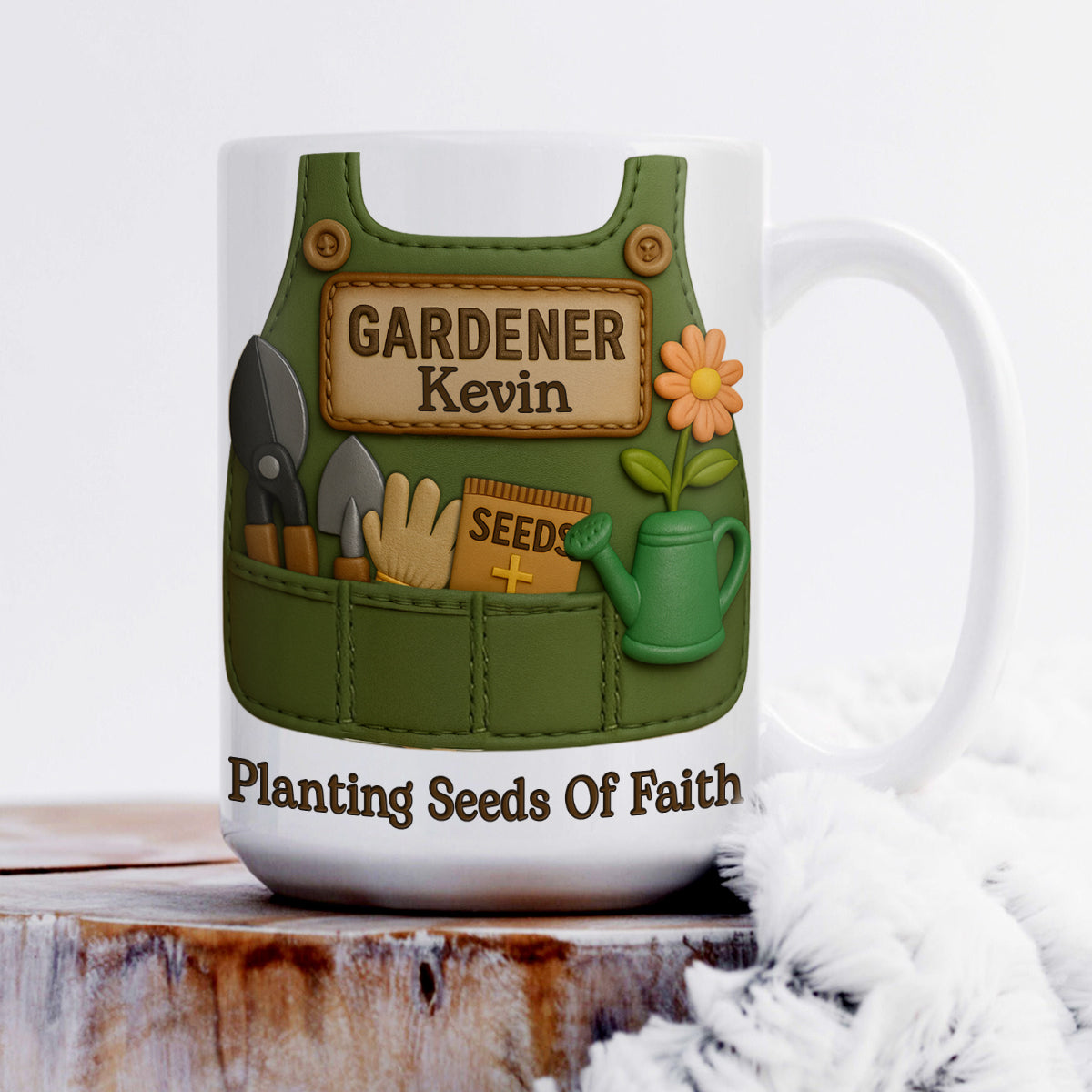 Planting Seeds Of Faith - Personalized Ceramic Coffee Mug